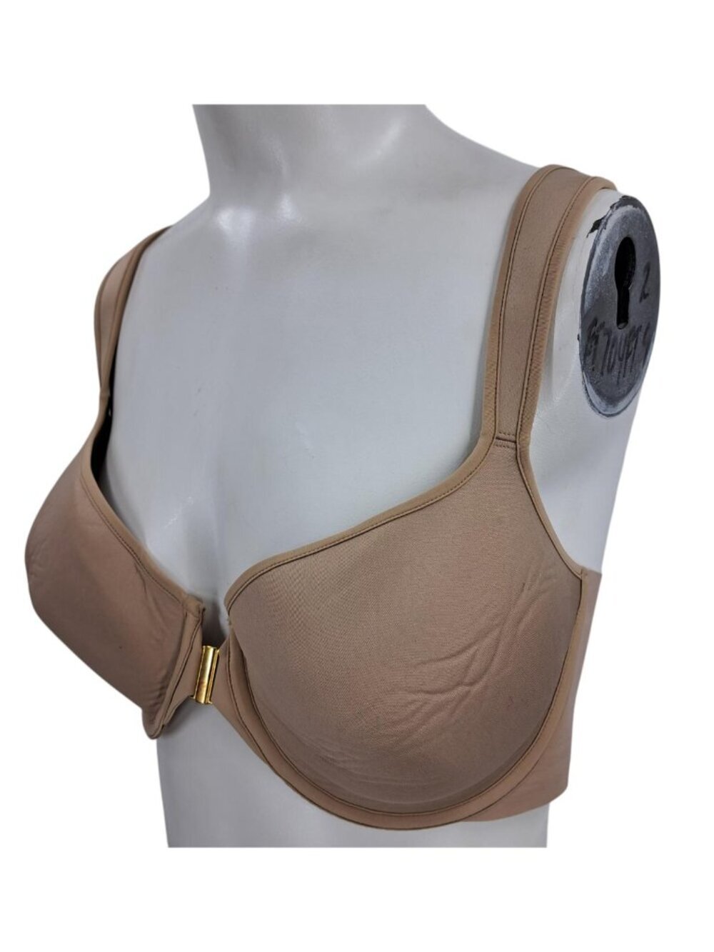 ThirdLove 24/7 Classic Full Coverage Racerback Bra Size 36D Beige Underwire